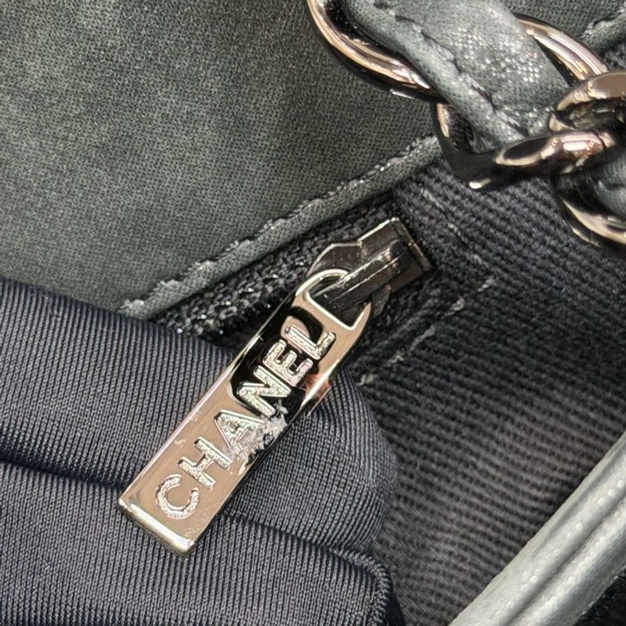 CHANEL 墨綠鏈條單肩包 XC028-29