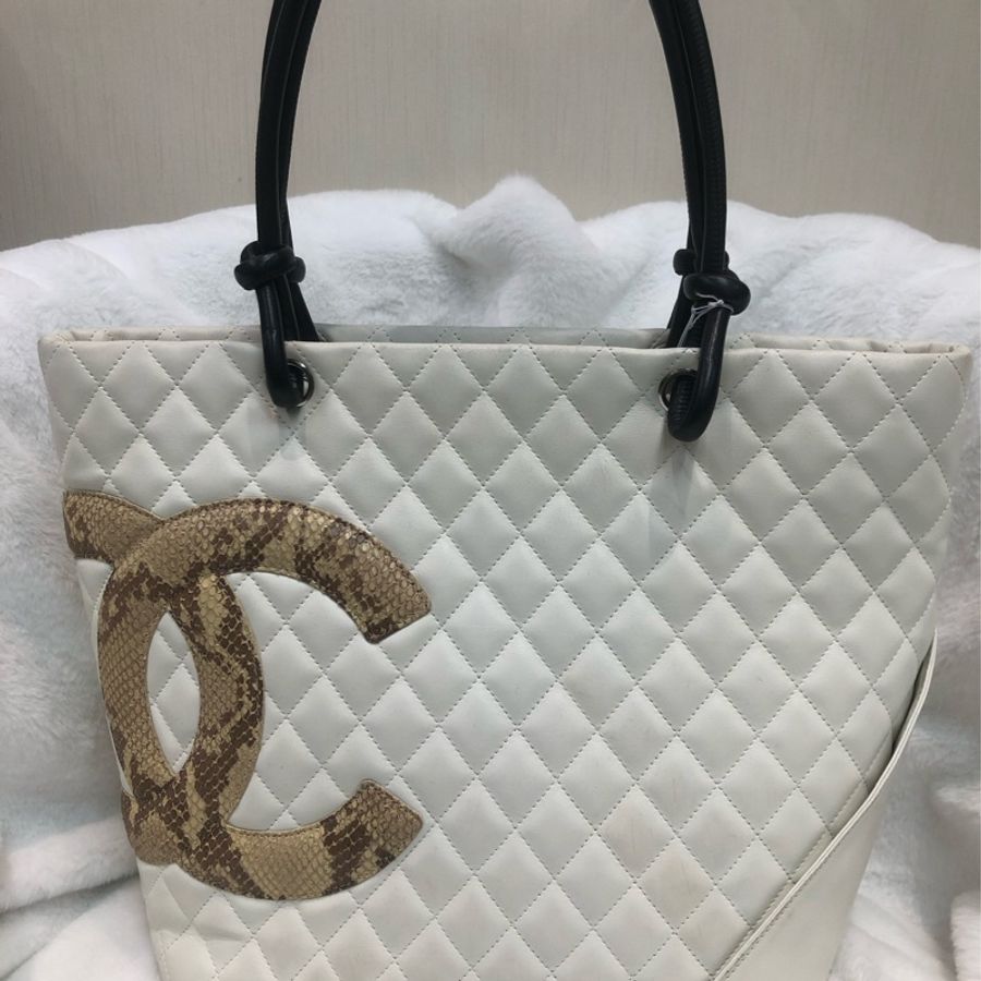 Chanel 康鵬 白色 Tote XA741-0