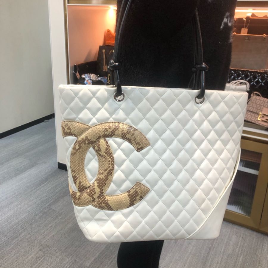 Chanel 康鵬 白色 Tote XA741-11