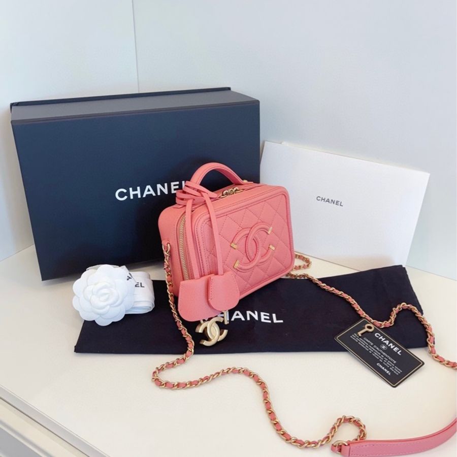 Chanel Vanity mini 粉紅色-3