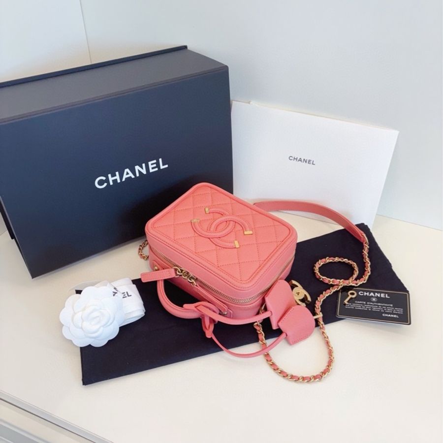 Chanel Vanity mini 粉紅色-5