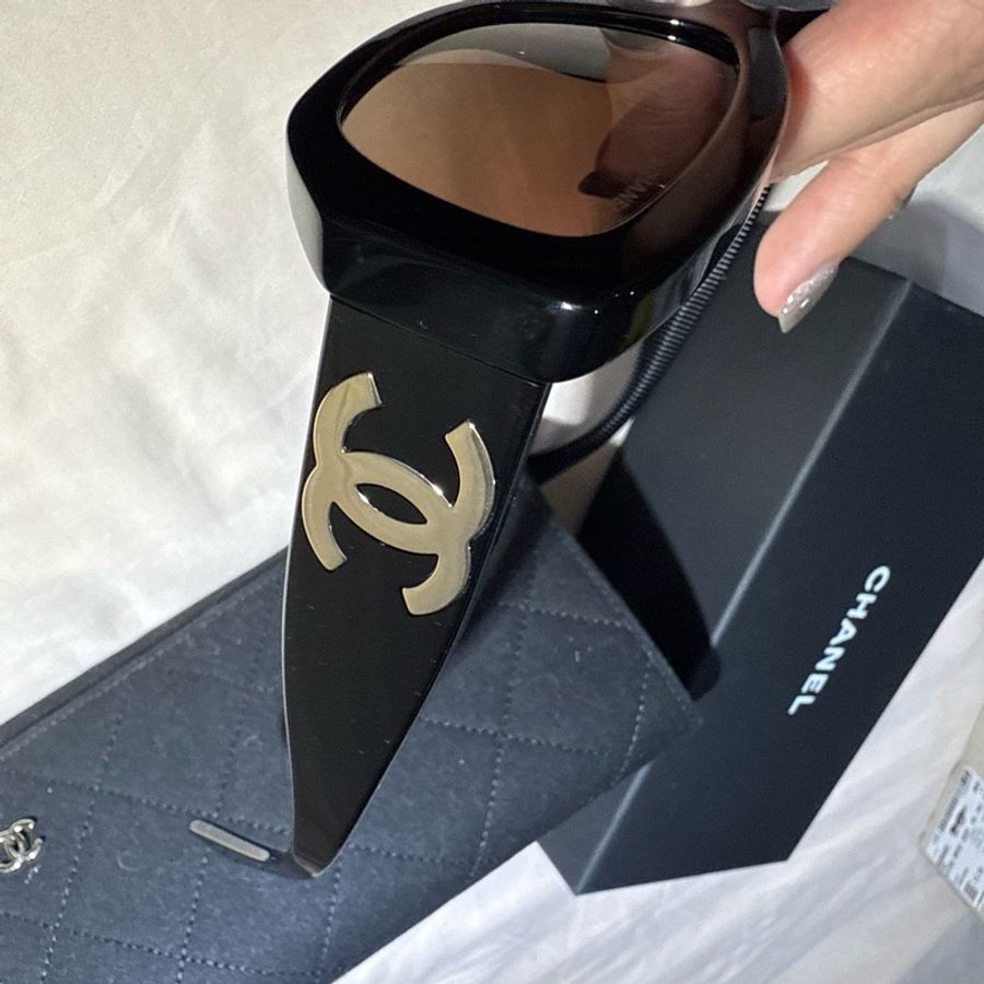 Chanel 香奈兒 熱賣款 CH5493 黑色 義大利製造-7