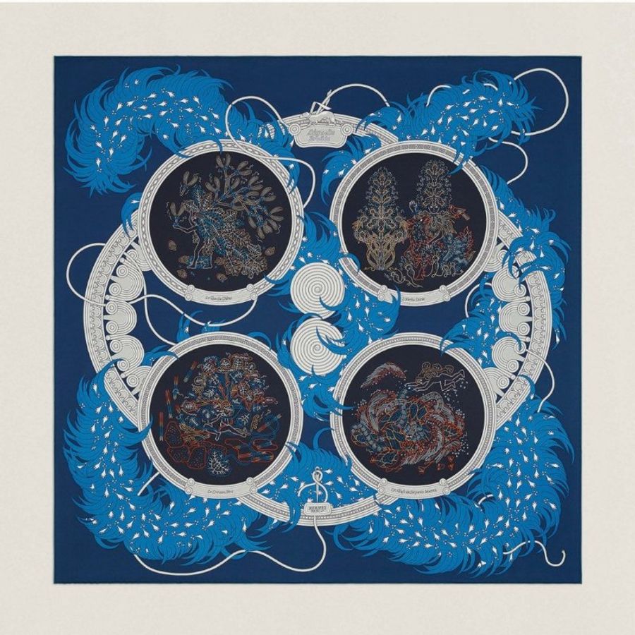 愛馬仕 絲巾 hermes 90X90-2