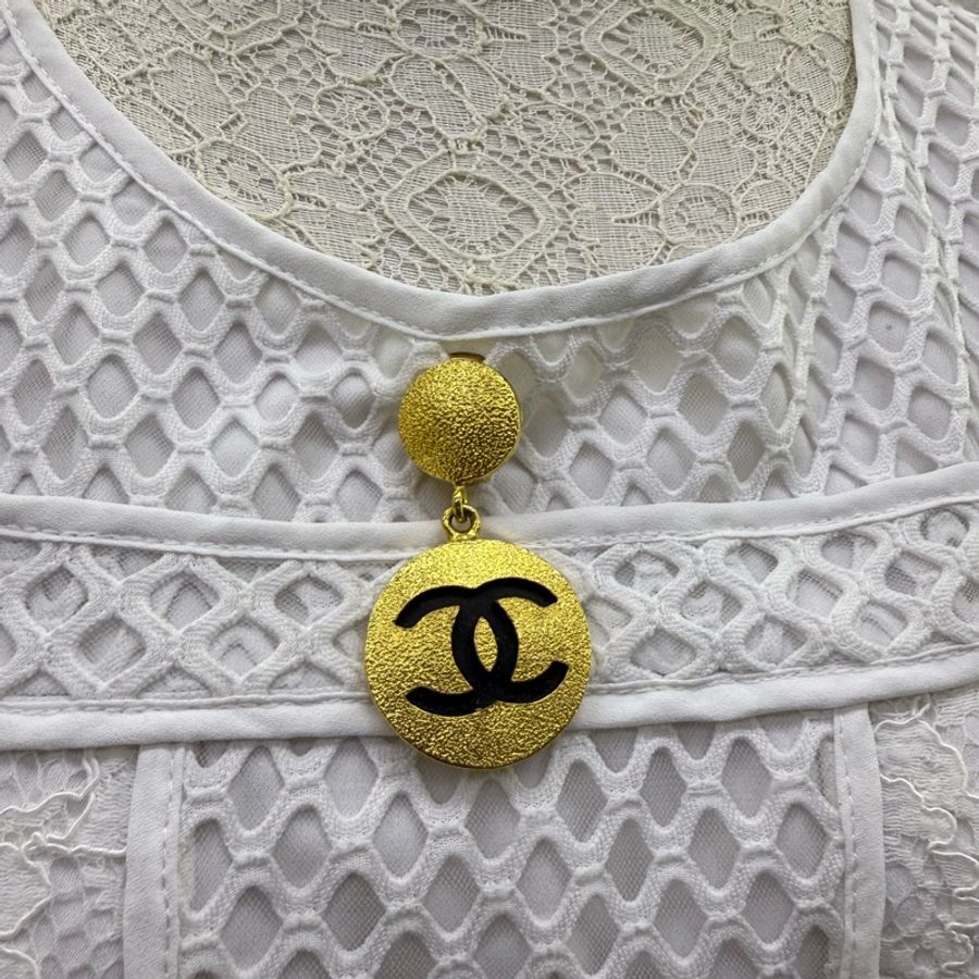 Chanel 古董24k 單隻耳環/吊墜/ 胸針-7