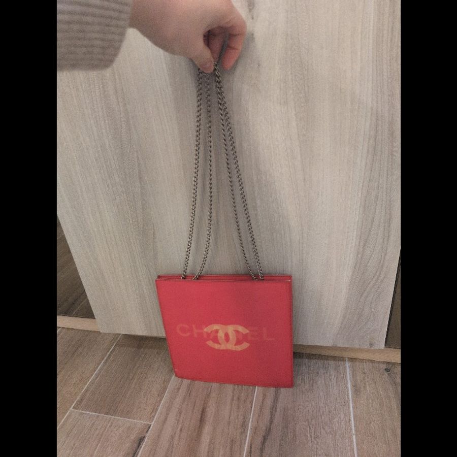 紅色 香奈兒 Chanel 幻彩漆皮鏈條包-0