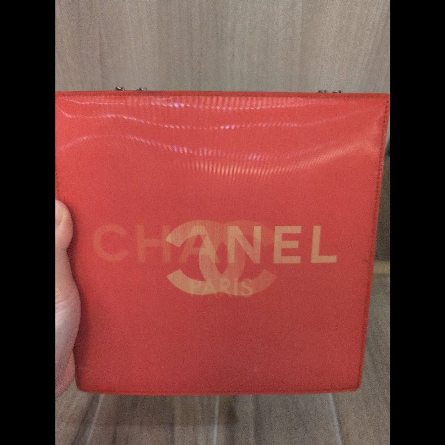 紅色 香奈兒 Chanel 幻彩漆皮鏈條包-6