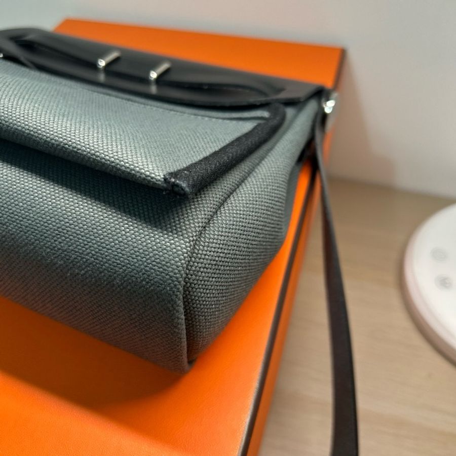Hermes Mini Herbag Vert mangrove C031 樹林綠/沼澤綠-15
