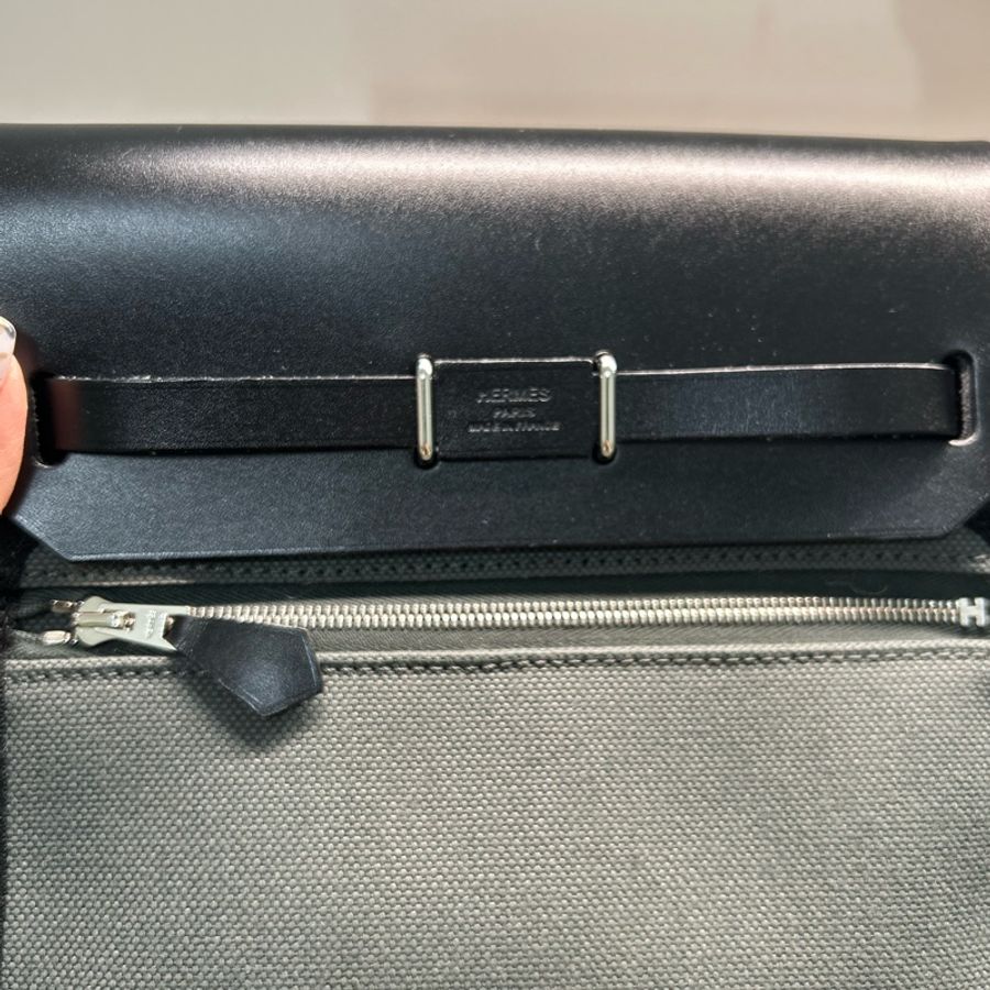 Hermes Mini Herbag Vert mangrove C031 樹林綠/沼澤綠-20