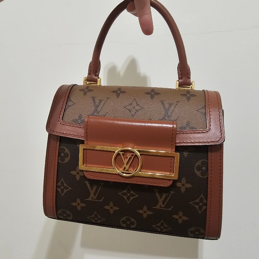LV 季節款 capitale 達芙妮 手提包 肩背包 拼色-0