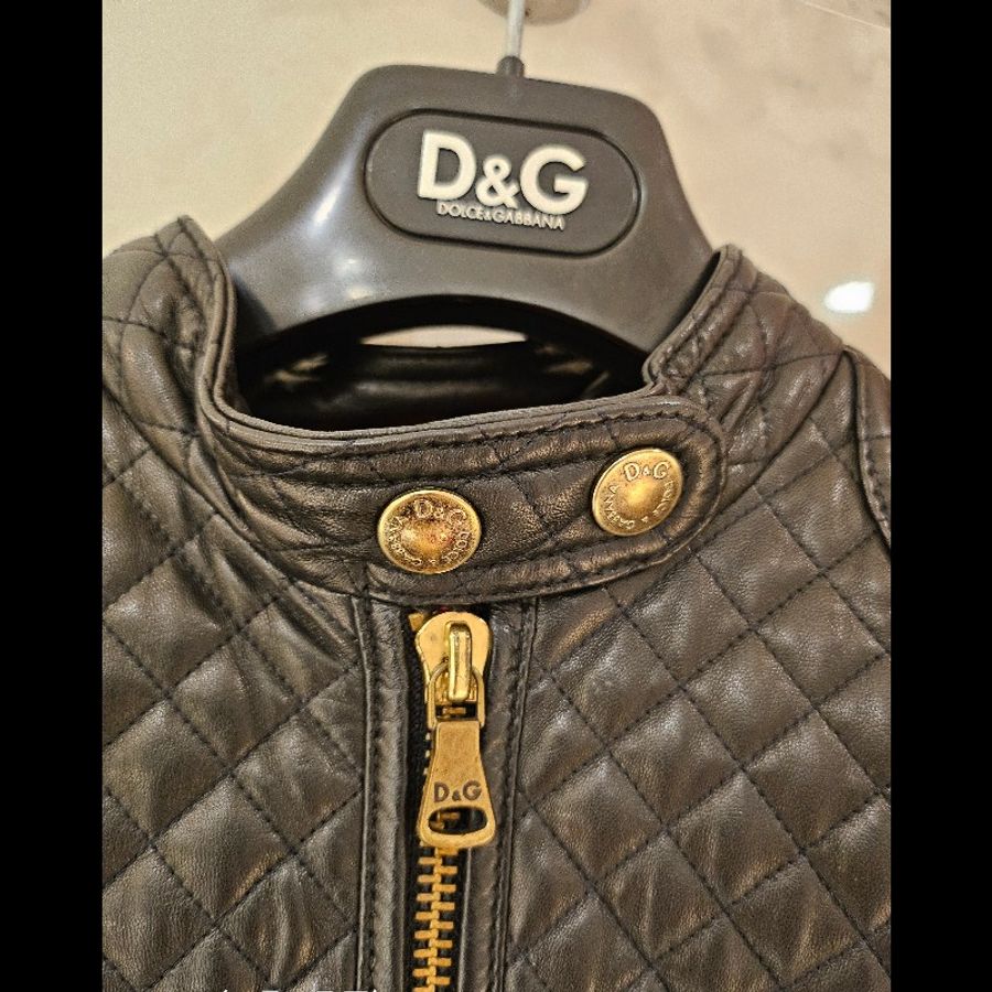 D&G 小羊皮短版外套-3