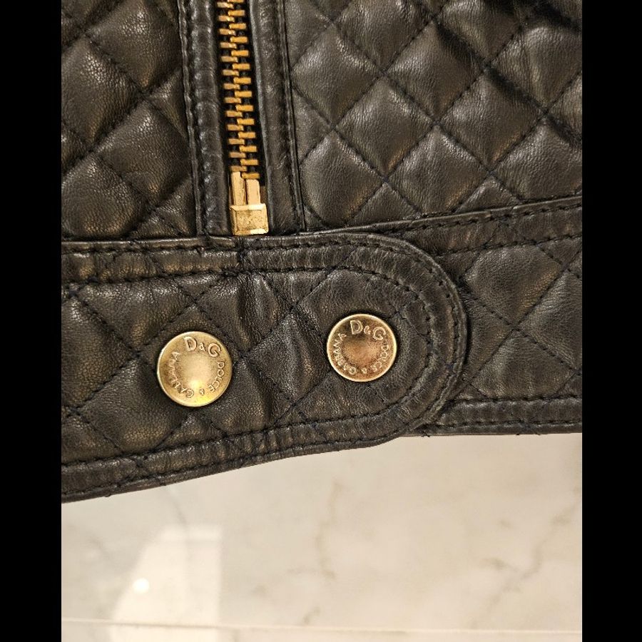 D&G 小羊皮短版外套-8
