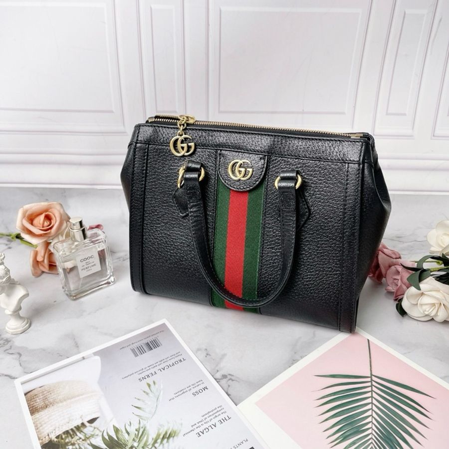 Gucci黑色ophidia手提肩背包24x10x20 98新配件塵袋-3