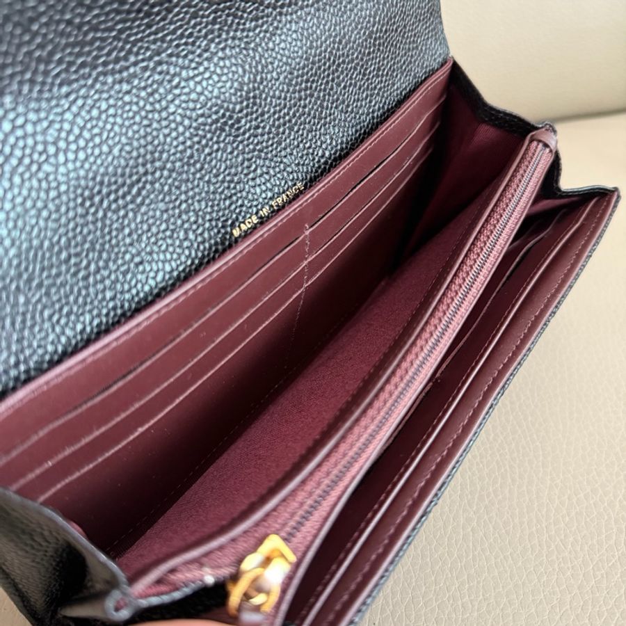 「M.Y精品」 Chanel 小香 荔枝牛皮 掀蓋長夾-24