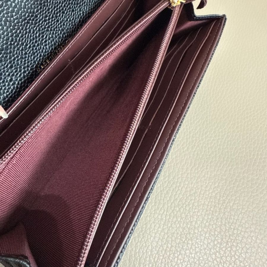 「M.Y精品」 Chanel 小香 荔枝牛皮 掀蓋長夾-26