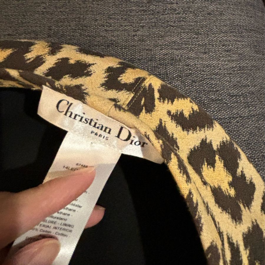 Christian Dior豹紋帽-6