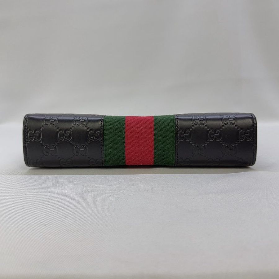 GUCCI GG Supreme帆布織帶手拿包-8