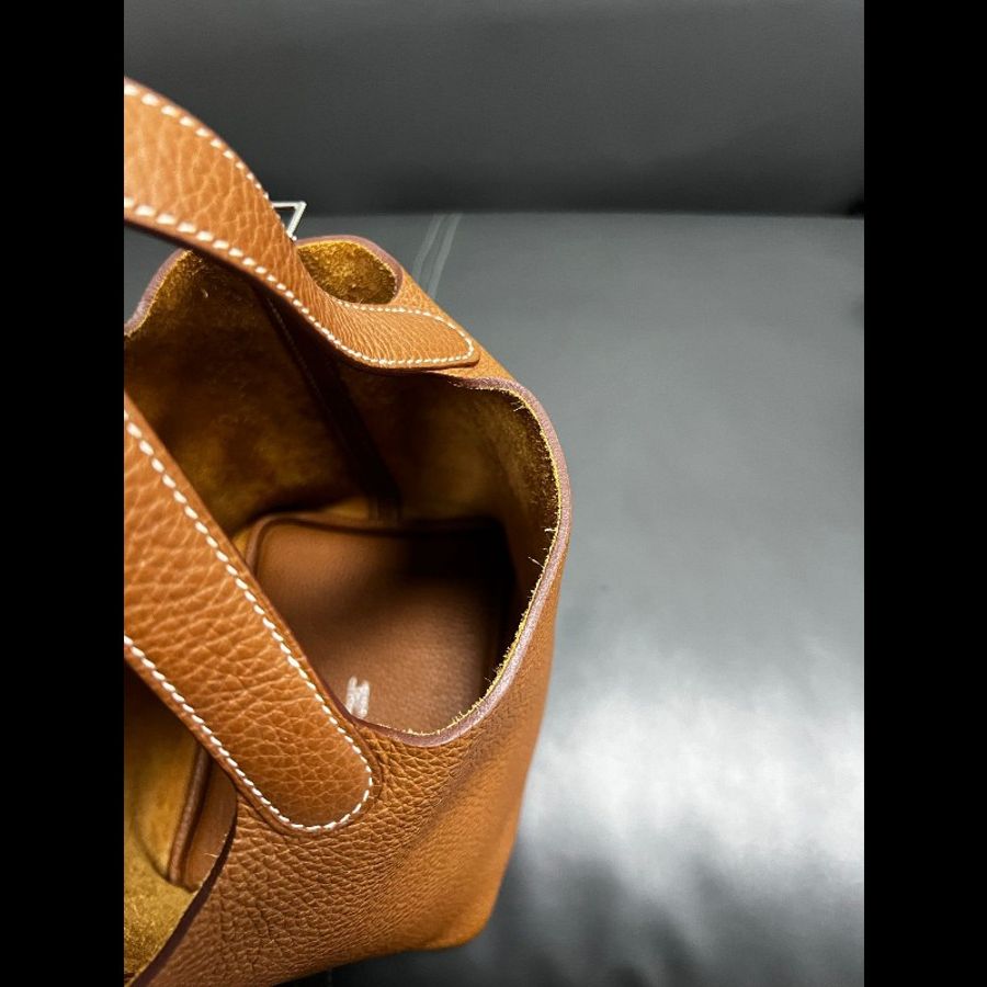 Hermes picotion 18
菜籃子 金棕银扣-12