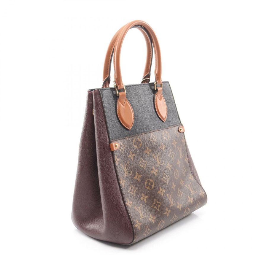 路易威登 Fold Tote MM 斜背包 M45409 Monogram Noir 奶油色-1