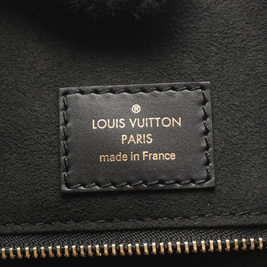 路易威登 Fold Tote MM 斜背包 M45409 Monogram Noir 奶油色-3