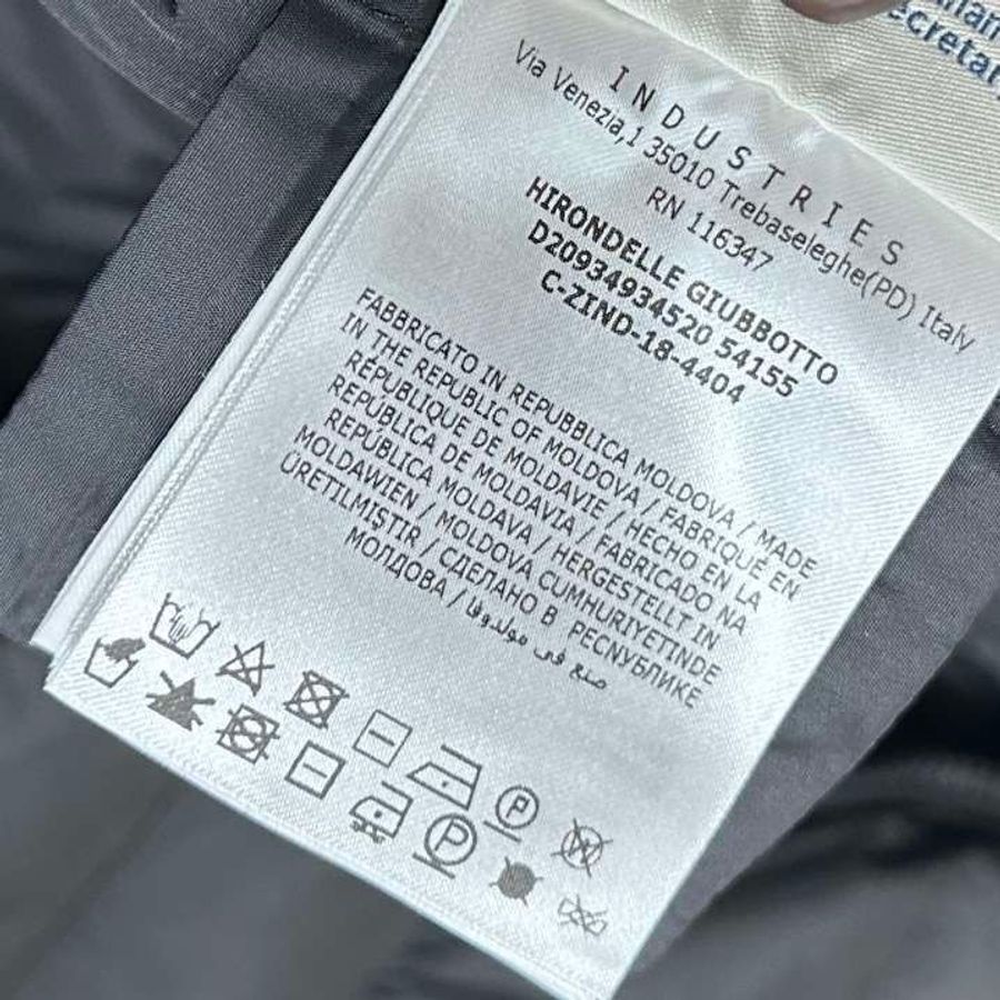 Moncler hirondelle giubbotto黑色毛領長款羽絨外套 1碼 9新 配件塵袋衣架-4