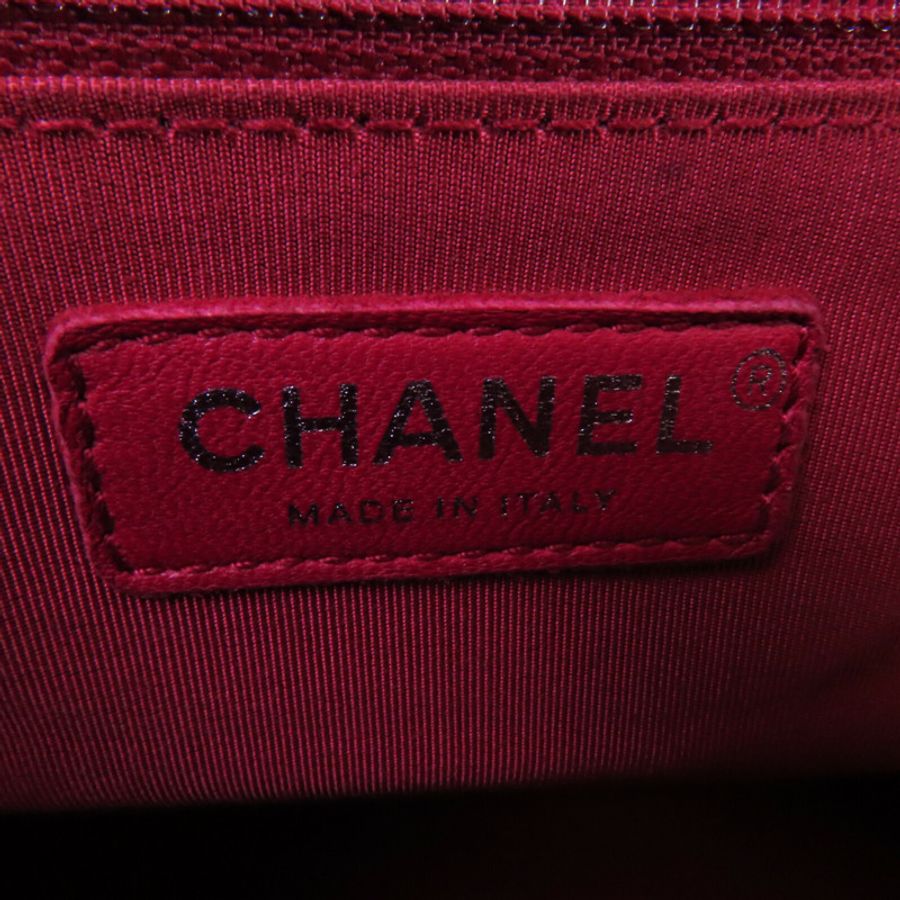 CHANEL 牛皮皮革Gabrielle Medium銀扣鏈帶肩背袋-14