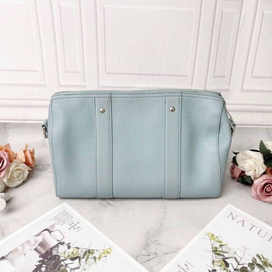LV keepall City藍色全皮款 芯片款27x17x13 9新 配件塵袋-6