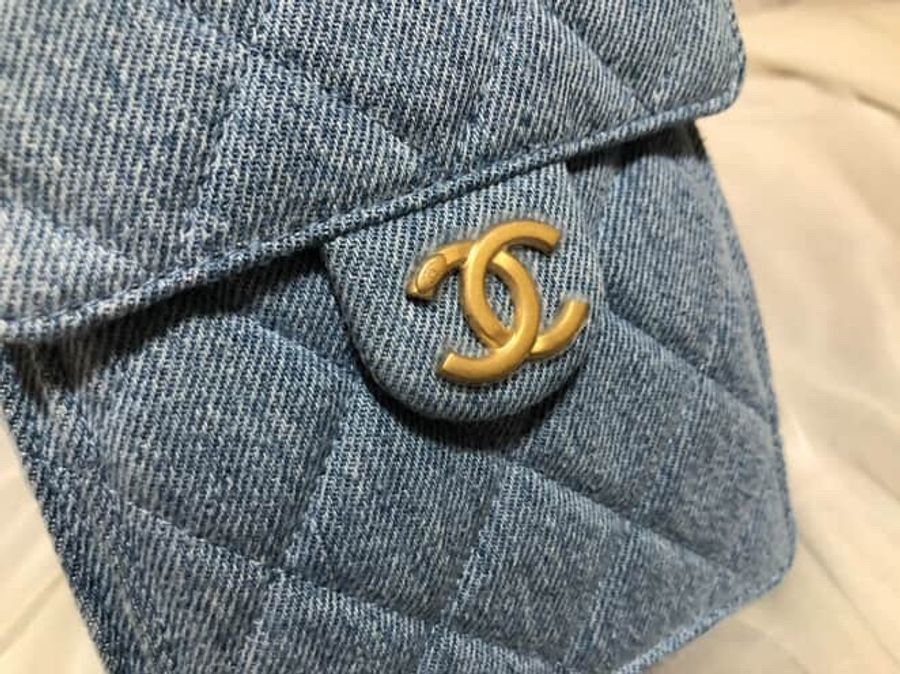 CHANEL25bag牛仔款小號 #購證 #防塵袋 #芯片保固 稀有款-15