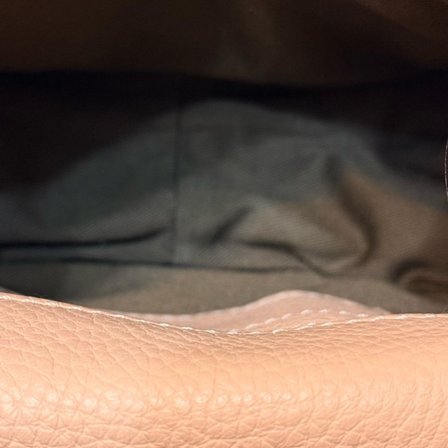 Chloe Marcie 牛皮掀蓋斜背鈴鼓包-裸色-5