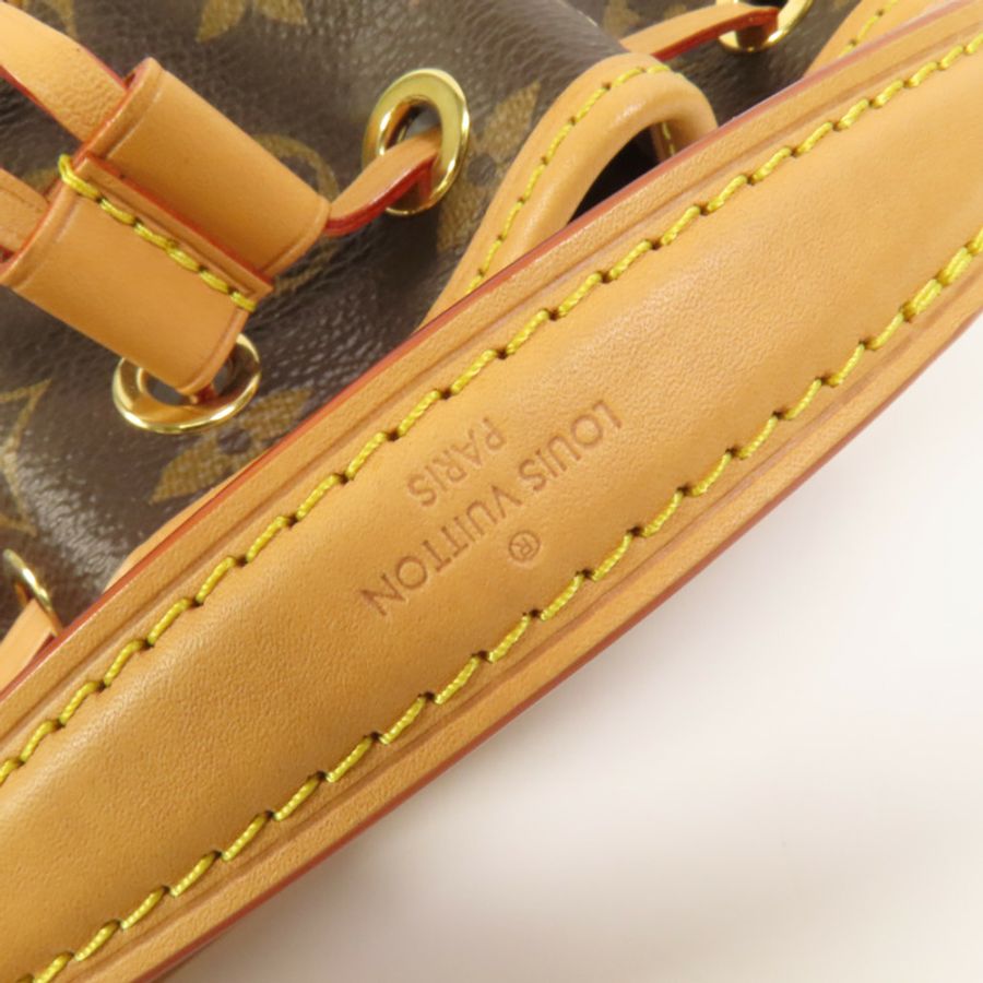 LOUIS VUITTON Monogram Nano Noe金扣手挽肩背兩用袋-7