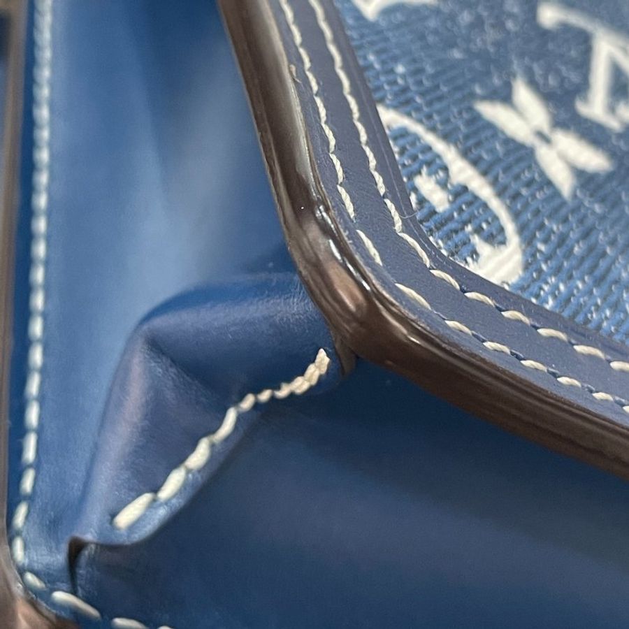 LV 斜背包/側背包 限量漸層牛仔布 DAUPHINE 達芙妮 MINI M59716 9成新(J1-22)-29