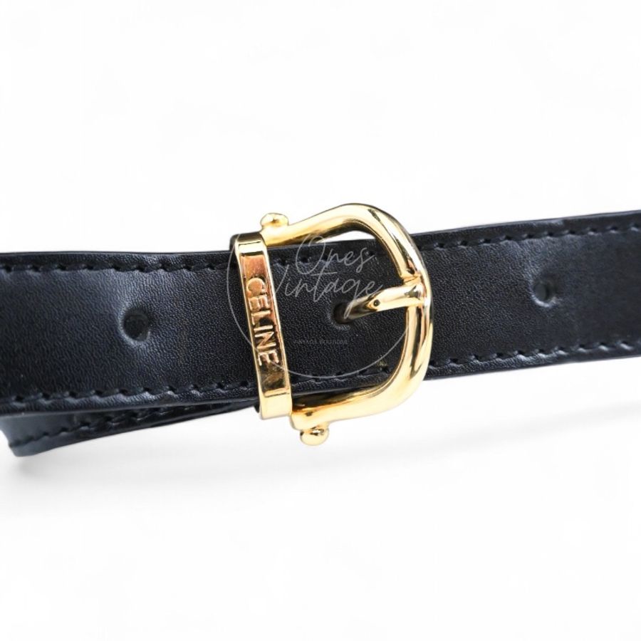 中古 Celine 賽琳 復古 雙肩包 背包-15