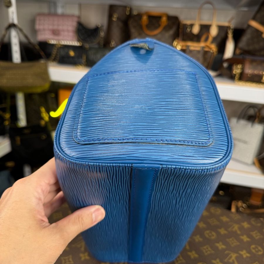 Louis Vuitton 藍色EPI水波紋Speedy手提包💙超吸睛-8