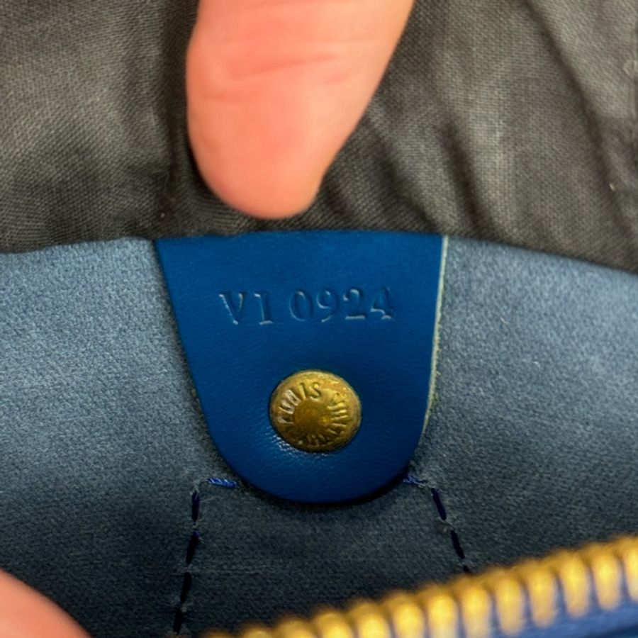 Louis Vuitton 藍色EPI水波紋Speedy手提包💙超吸睛-21