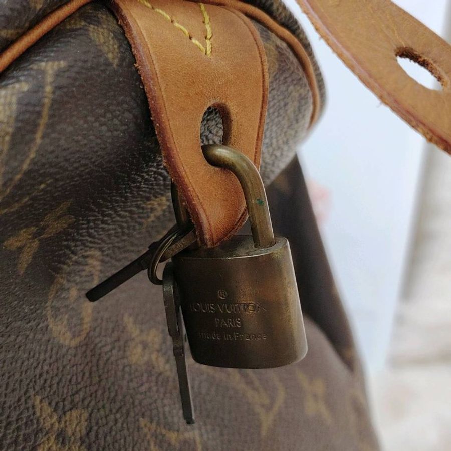 LV Speedy 40 中古老花旅行袋-5
