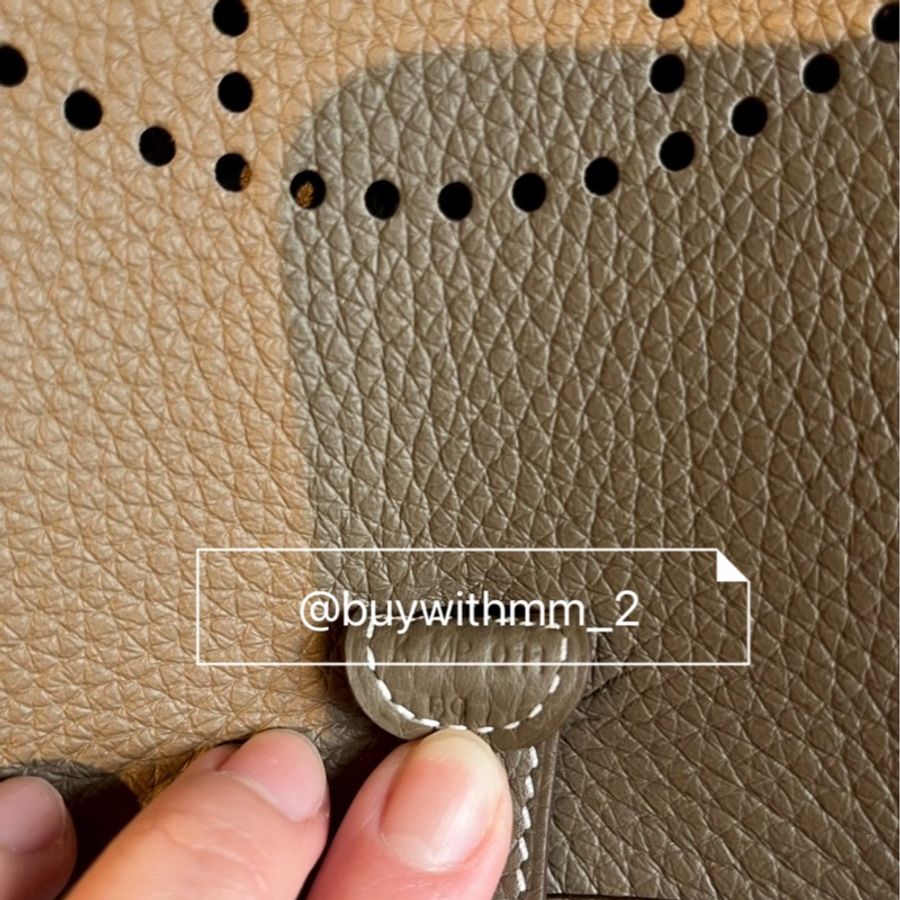 現貨💎Hermes 大象灰 Mini Evelyne K刻-4