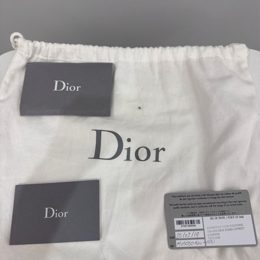 Dior Mini Lady Dior 珍珠灰(附上絲巾)|有購證・防塵袋|保存極佳-12