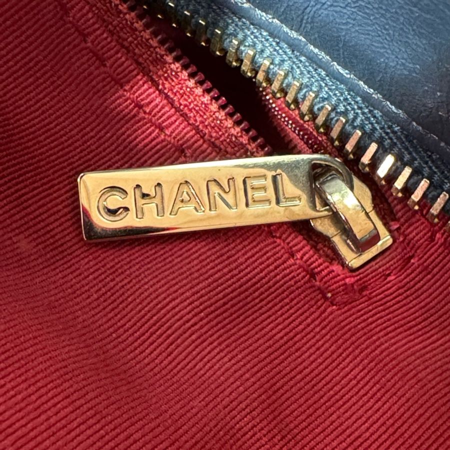 Chanel菱格牛皮藍色,古銅銀扣,手挽側背兩用Gabrielle Shopping Tote bag-28