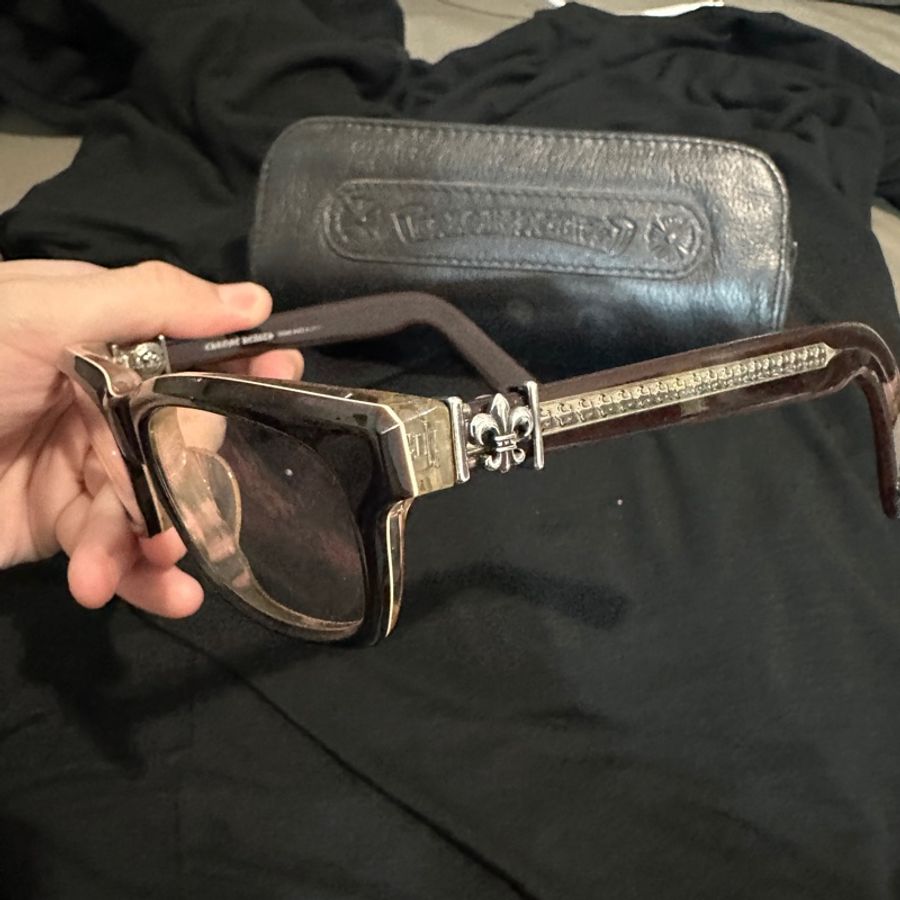 克羅心 chrome hearts 鳶尾花⚜️ 眼鏡 經典款-0
