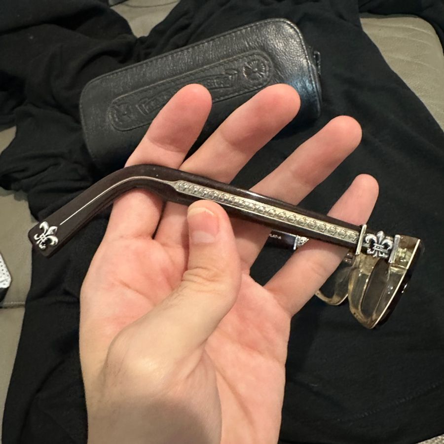 克羅心 chrome hearts 鳶尾花⚜️ 眼鏡 經典款-3
