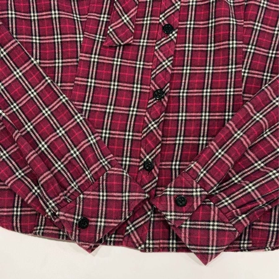 BURBERRY 藍標　格紋蝴蝶結領帶戰馬襯衫（附領帶）-4