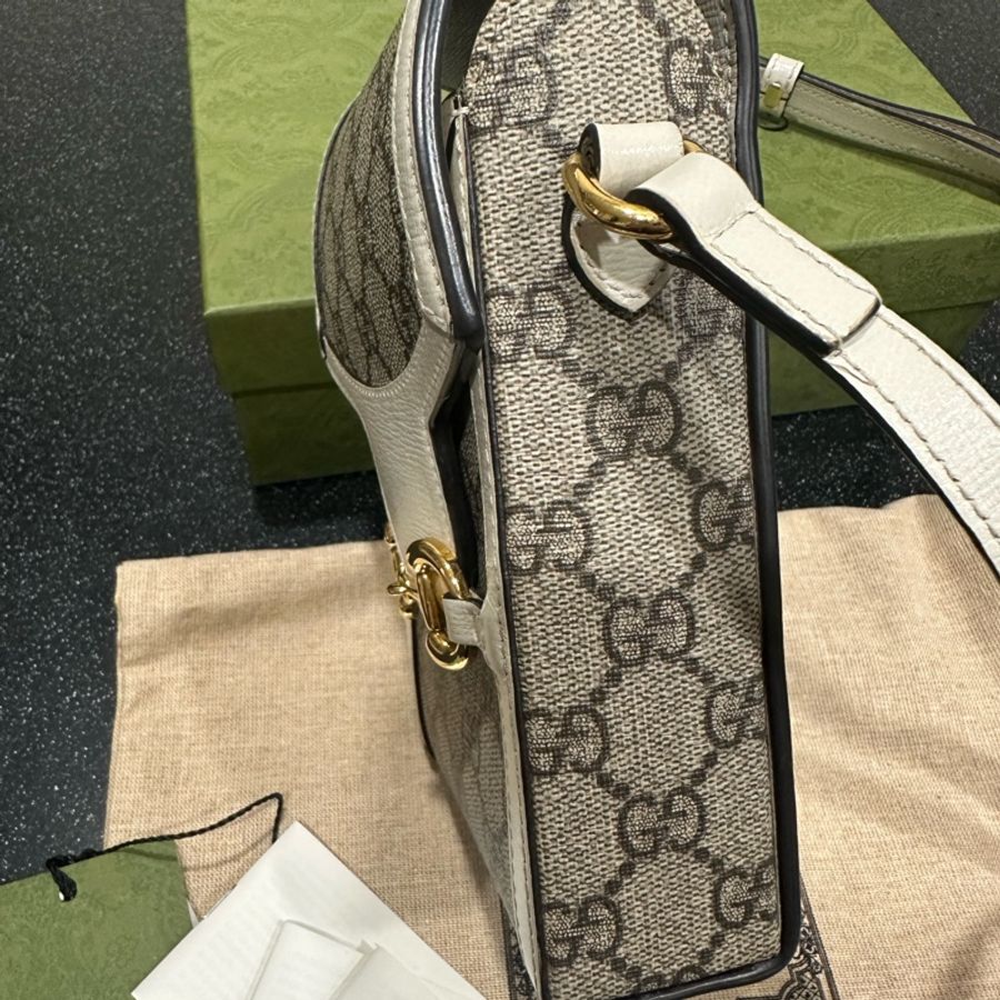 Gucci馬銜扣手機包斜背包9新-5