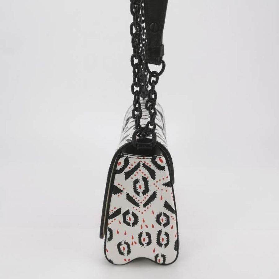Louis Vuitton(LV)Twist中號牛皮紅點印花LV旋轉鎖扣斜挎包-2