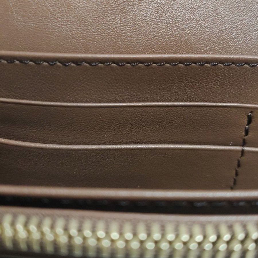 Burberry牛皮帆布拼色格紋字母Logo錢包-8