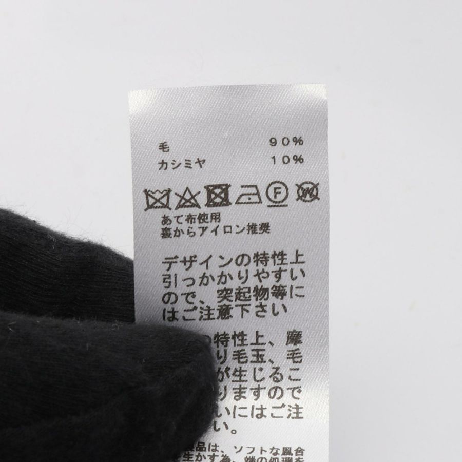 愛馬仕 Avalon 3 PM 羊毛羊絨靠墊枕,海軍藍,二手女款-3