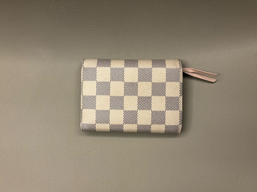 Louis Vuitton 棋盤白錢包/短夾 無配件-2