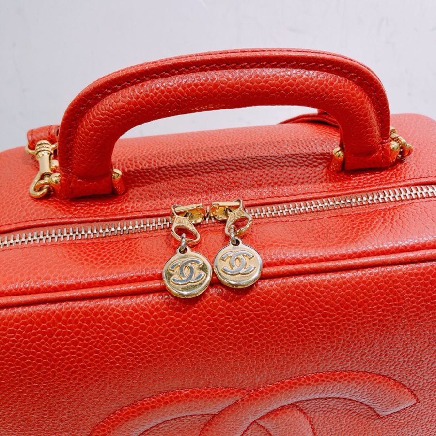 TW4626 Chanel 香奈兒復古CC字化妝包包Vintage CC Stitch Vanity Handbag Calfs-20