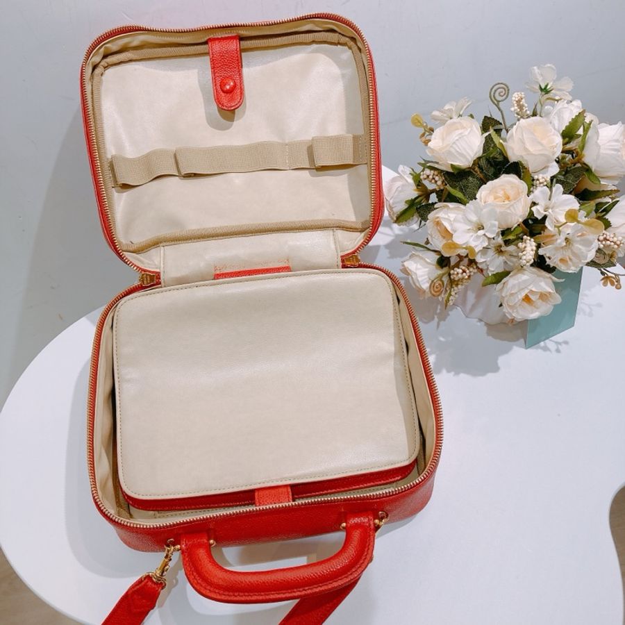 TW4626 Chanel 香奈兒復古CC字化妝包包Vintage CC Stitch Vanity Handbag Calfs-22