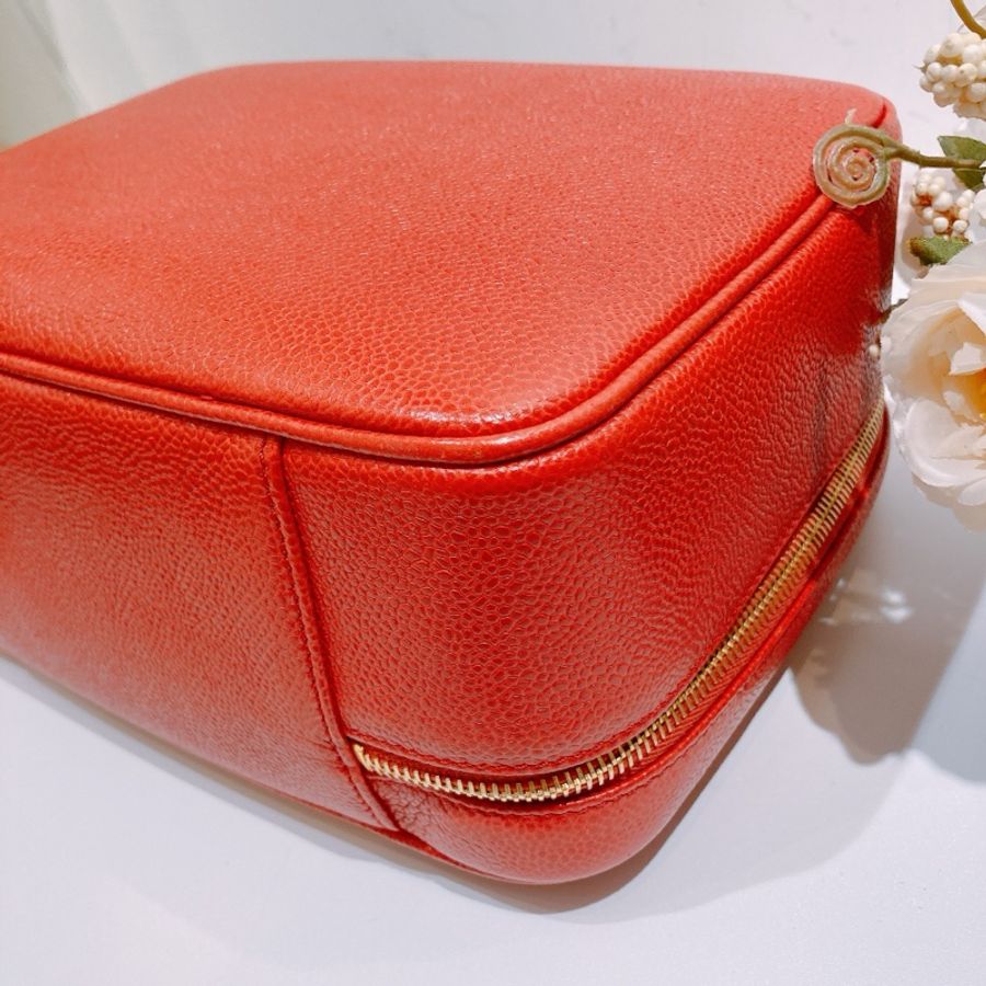 TW4626 Chanel 香奈兒復古CC字化妝包包Vintage CC Stitch Vanity Handbag Calfs-24
