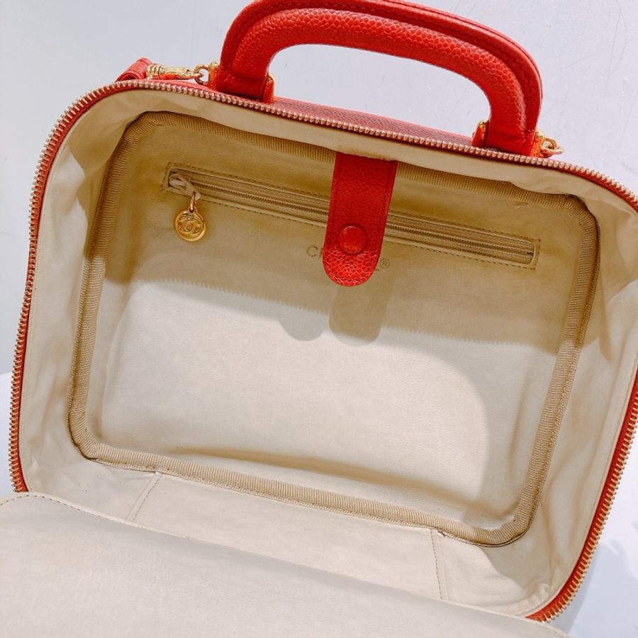 TW4626 Chanel 香奈兒復古CC字化妝包包Vintage CC Stitch Vanity Handbag Calfs-30