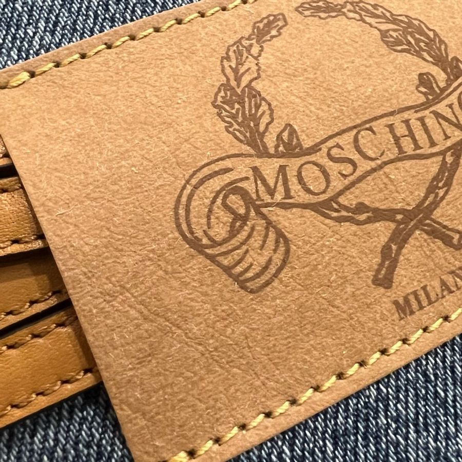 MOSCHINO Tie Me 丹寧綁帶包 (附揹帶)-25